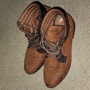 Forever 21 Mahogony Booties